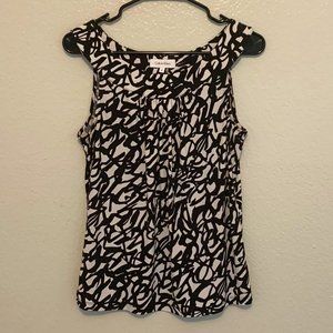 Calvin Klein Black and White top (S) Small